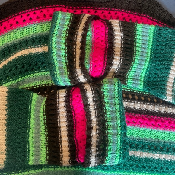 ASOS Design Open Knit Sweater in Multi Stripes - Picture 6 of 6